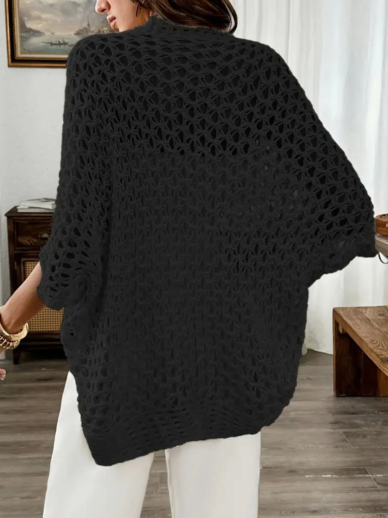Alma – Cardigan ajouré en tricot élégant et léger